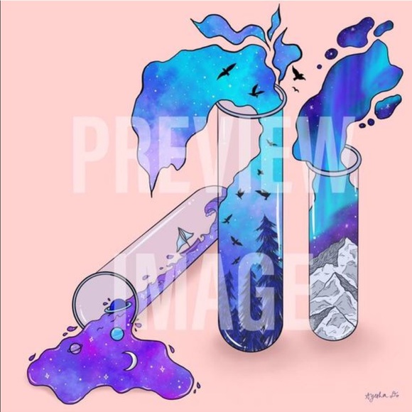 Adventure Beakers Art Print - Picture 1 of 1